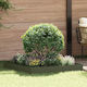vidaXL Metallic Garden Hedge 1x1m