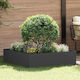 vidaXL Metal Garden Hedge in Black Colour 1x1m