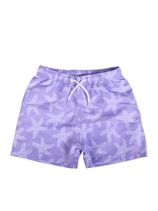 Swim Essentials Kids Swimwear Swim Shorts Lilac Sea Stars