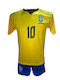 Kids Football Kit Neymar Brazil National Team Yellow Blue 190726-04