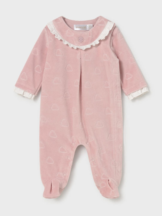 Mayoral Kids Cotton Pink Baby Pyjamas