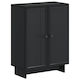 vidaXL Badezimmerschrank 59,5x31x80cm Schwarz