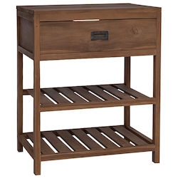 vidaXL Holz Badezimmerschrank 60x45x75cm Weiß 42026907
