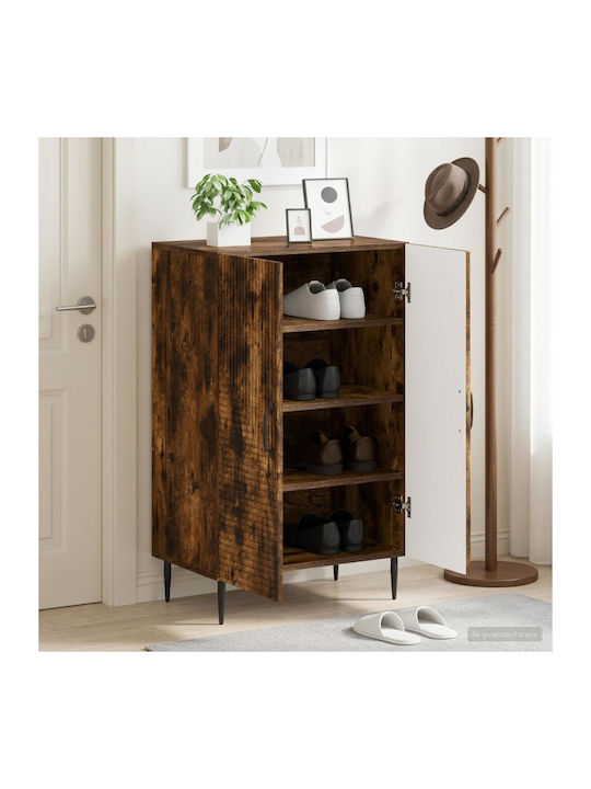 Haarlem Метална Шкаф за Обувки Черен 59.5x39.5x...