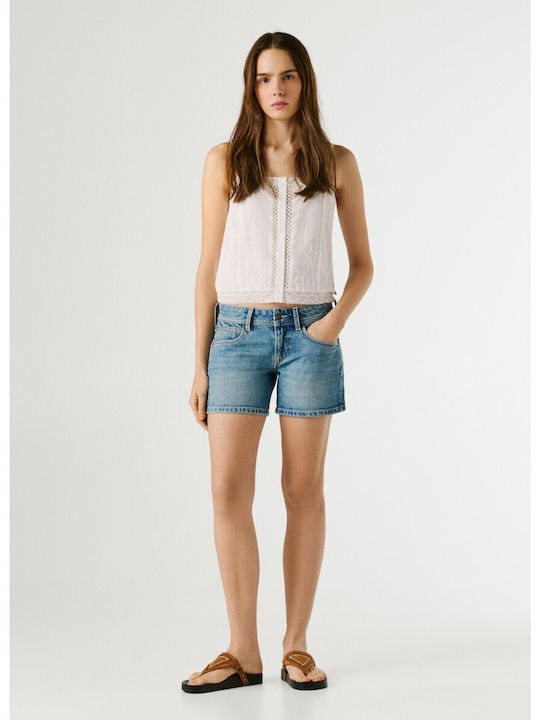 Pepe Jeans Siouxie Women's Blue Jean Shorts