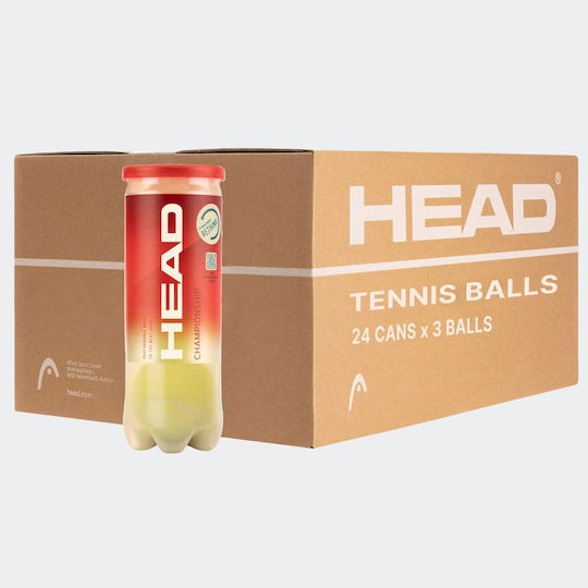 Head Championship Тенис топки X 72 Кутия 24 кутии с 3 топки