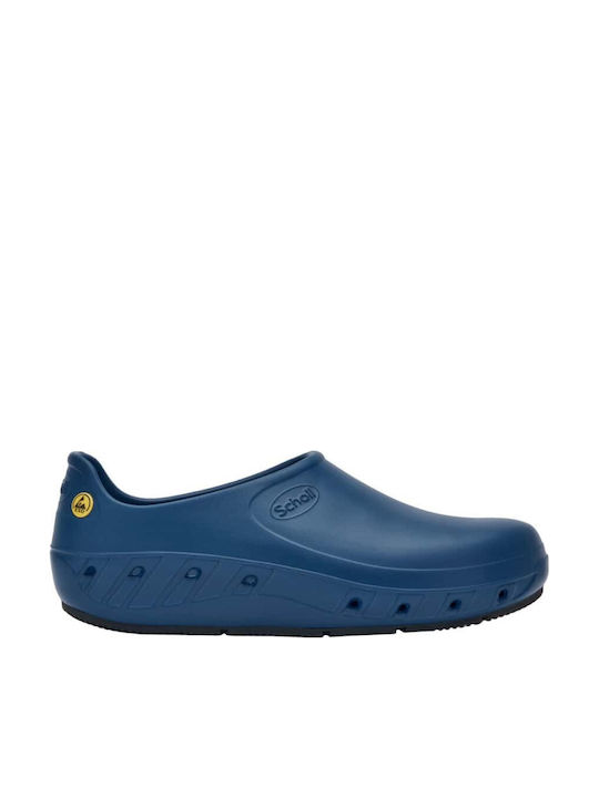 Scholl Men's Anatomic Clogs Blue