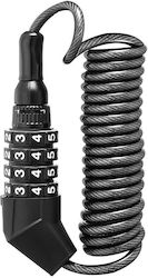 Rockbros Bicycle Lock for Wheel with Combination Black