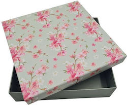 DS Boxes Кутия за подарък Многоцветна 23x6x23см Пролетно цъфтене