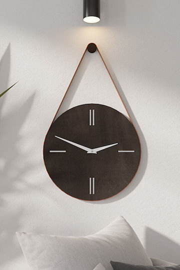 SteweHome Wanduhren Hölzernes Weiß Ø35cm