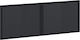 vidaXL Wooden Black Bed Headboard 140x50cm