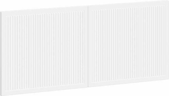 vidaXL Kopfstützen Für Betten Hölzernes Weiß 120x50cm