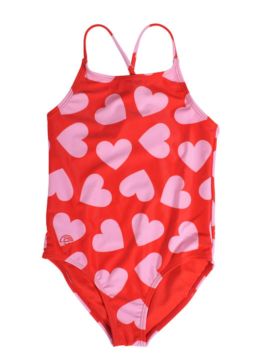 Swim Essentials Costum De Baie Pentru Copii Întreg Roșu Hearts