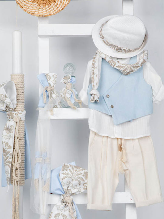 Bambolino Baptism Suit for Boy Emerson Multicolour