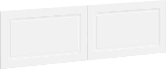 vidaXL Hölzernes Kopfstützen für Betten Weiß 180x50cm