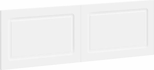 vidaXL Hölzernes Kopfstützen für Betten Weiß 160x50cm