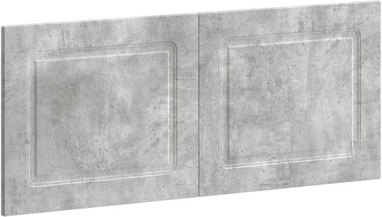 vidaXL Bed Headboard Wooden Grey 120x50cm