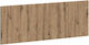 vidaXL Табла за легло Artisan Дъб Дървено Кафяво 140x50cm