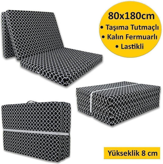 SteweHome Single Mattress Roll Pack 80x180x8cm