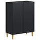 vidaXL Dulap de baie 59.5x31x80cm Negru