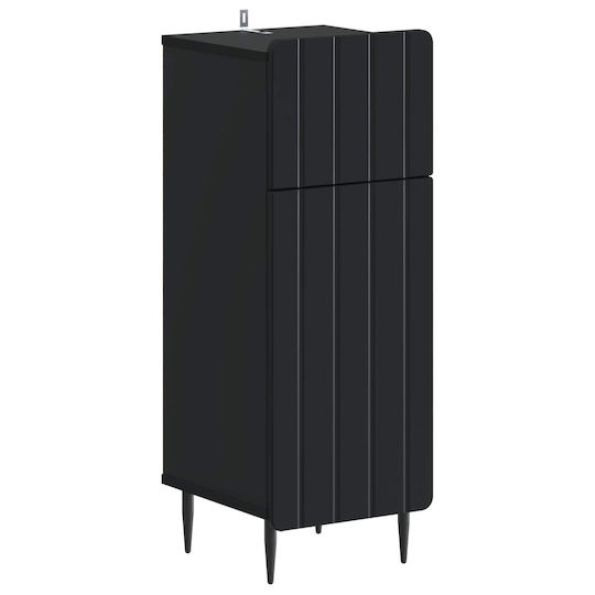 vidaXL Dulap de baie 30x31x79.5cm Negru