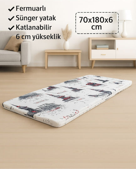 SteweHome Единичен Матрак 70x180x6см