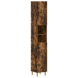 vidaXL Badezimmer-Säule Boden M30xB31xH190cm Braun