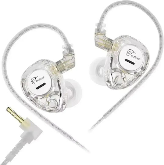 Kz Taurus Hi-fi Ακουστικά In-ear Διάφανα