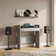 VidaXL DJ Table Grey Sonoma 102 x 45 x 102 cm Engineered Wood