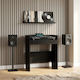 VidaXL DJ Table Black Oak 102 x 45 x 102 cm Engineered Wood