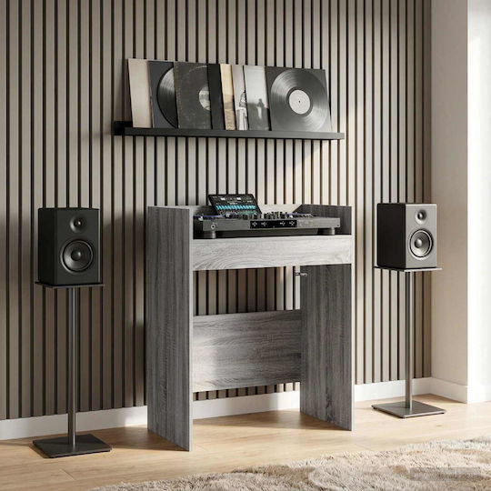 Vidaxl Πίνακας Dj Γκρι Sonoma 82 X 45 X 102 Εκ Επεξεργασμένο Ξύλο
