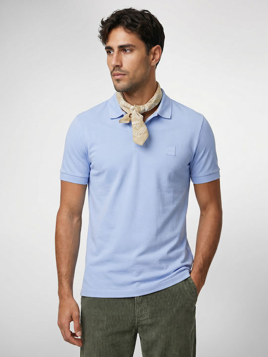 Boss Passenger Polo Herrenbluse Kurzarm Blau