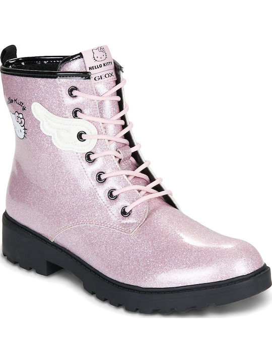 J Casey Kids Pink Ankle Boots