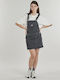 Sommer Mini Wickel Damenkleid Grau OXV932684-Dunkelgrau