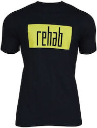 Rehab Kurzarm T-Shirt Schwarz