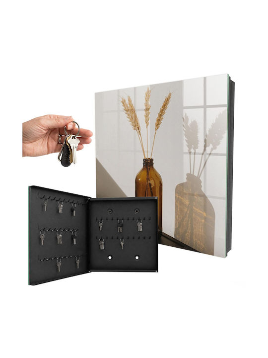 Tulup Metallic Wall Key Hook 50 Hooks 30x30x5cm