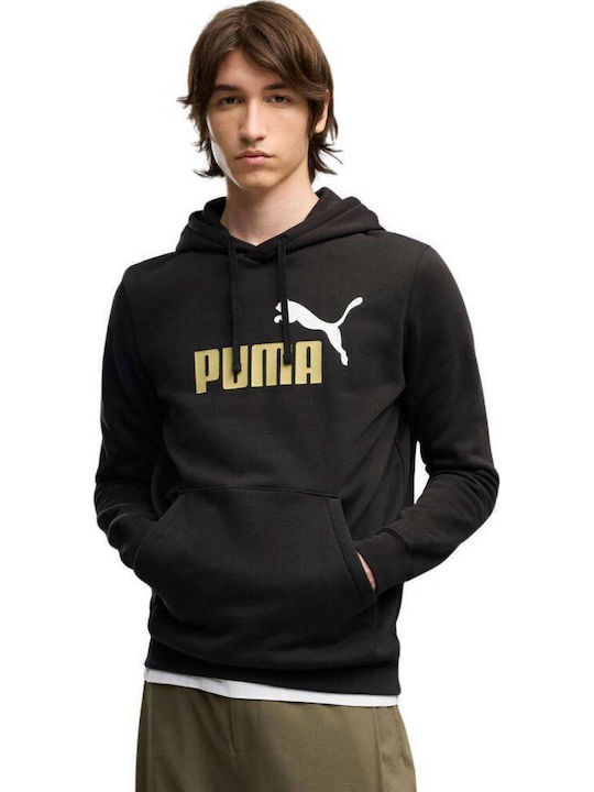 PUMA Logo Logo Sweatshirt mit Kapuze Schwarz / ...