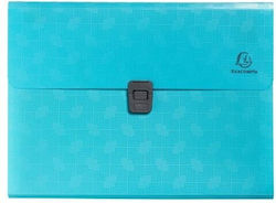 Accordion Folder-File Holder Exacompta A4 13 Positions Button Cyan 55299e Accordion Folder-File Holder Exacompta A4 13 Positions Button Cyan 55299e