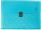 Accordion Folder-File Holder Exacompta A4 13 Positions Button Cyan 55299e