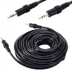 Cablu Audio 3.5mm male - 3.5mm male Negru 5m Cablu Audio 3.5mm male - 3.5mm male Negru 5m