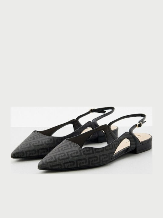 Flache Sandalen Für Damen Schwarz