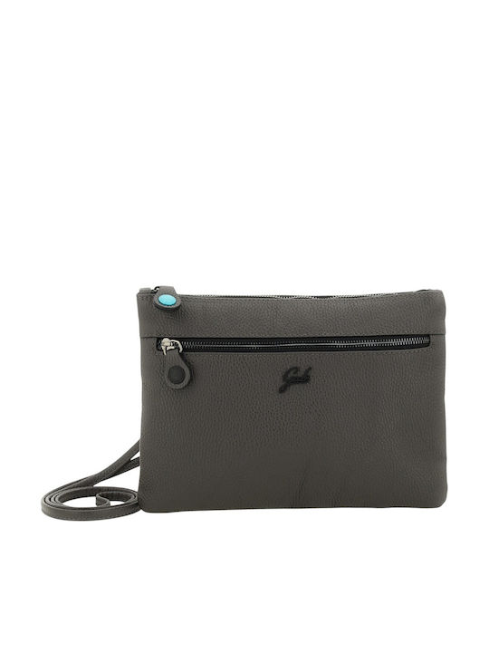 Beyonce Größe F/W 26-27 Leder Damen Schulter Tasche Grau