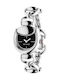 Gucci Women's Battery Watch with Silver Metal Bracelet