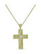Ortaxidis Gold Cross 14K Double Sided with Chain