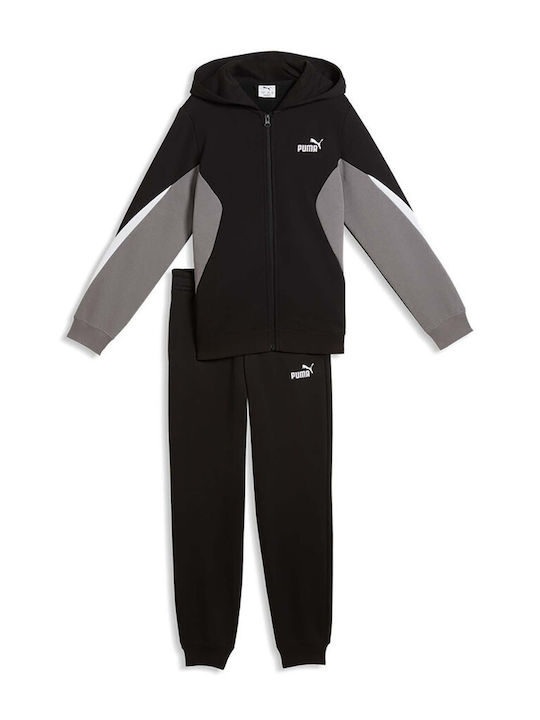 Kinder Sweatpants Set Mit Jacke Schwarz