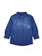 Kids Short-Sleeved Denim Shirt Denim