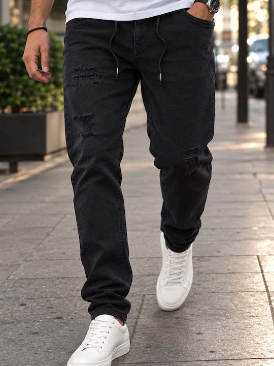 Men's Jeans Pants with Regular Fit Black