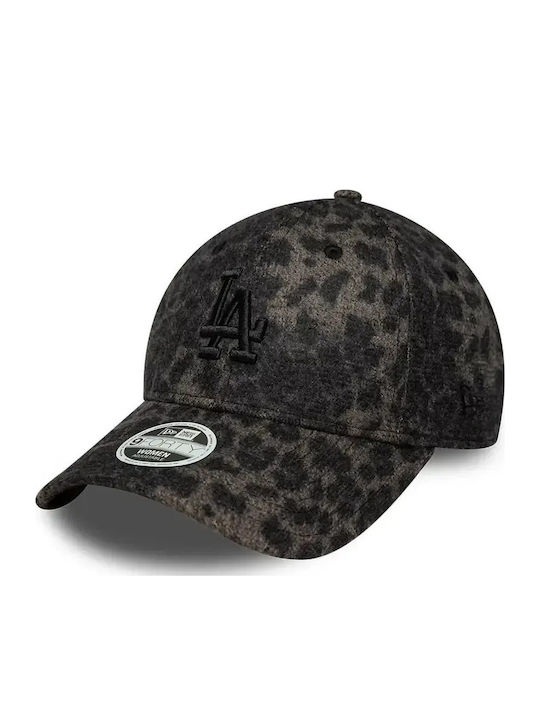 New Era LA Dodgers Women's MLB Cosy Leopard 9Forty Adjustable Cap Women's Hat Polyester Black 60915728