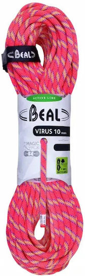 Beal Virus C100V.80 Corzi De Escaladă Dinamic Cu Lungime 80m Roz