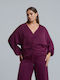 Bluza Damă Satin Violet